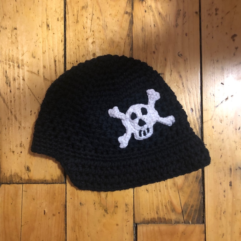Handmade knit hat for baby.